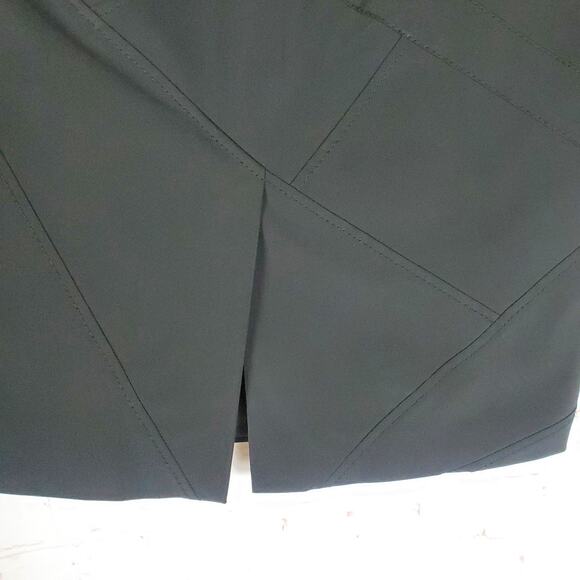 Karen Millen Pencil Skirt Sz US 10 Black Side Zip Knee Length Career Work READ - Picture 7 of 13